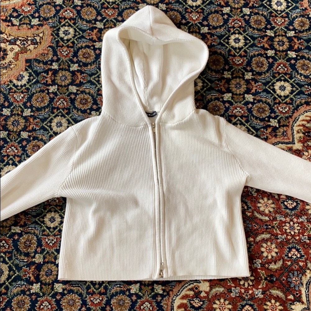 Brandy Melville Cropped Zip Up